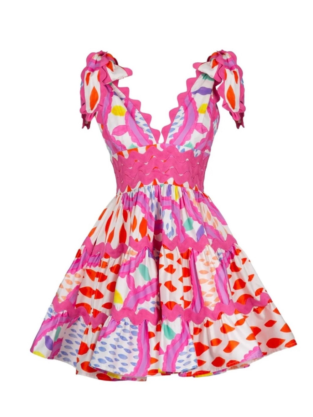 CeliaB Cheli Florentina Multicolor Ruffle Dress